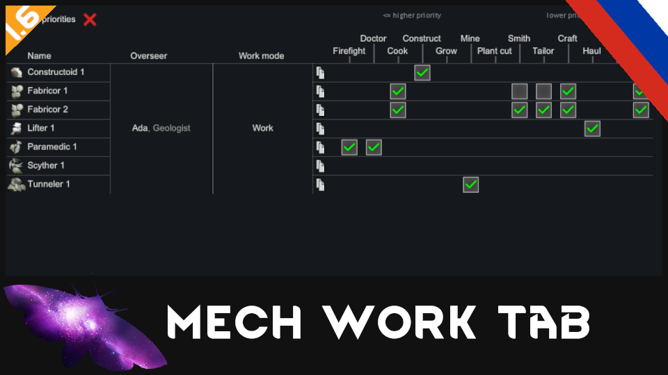 Руссификатор Mech Work Tab
