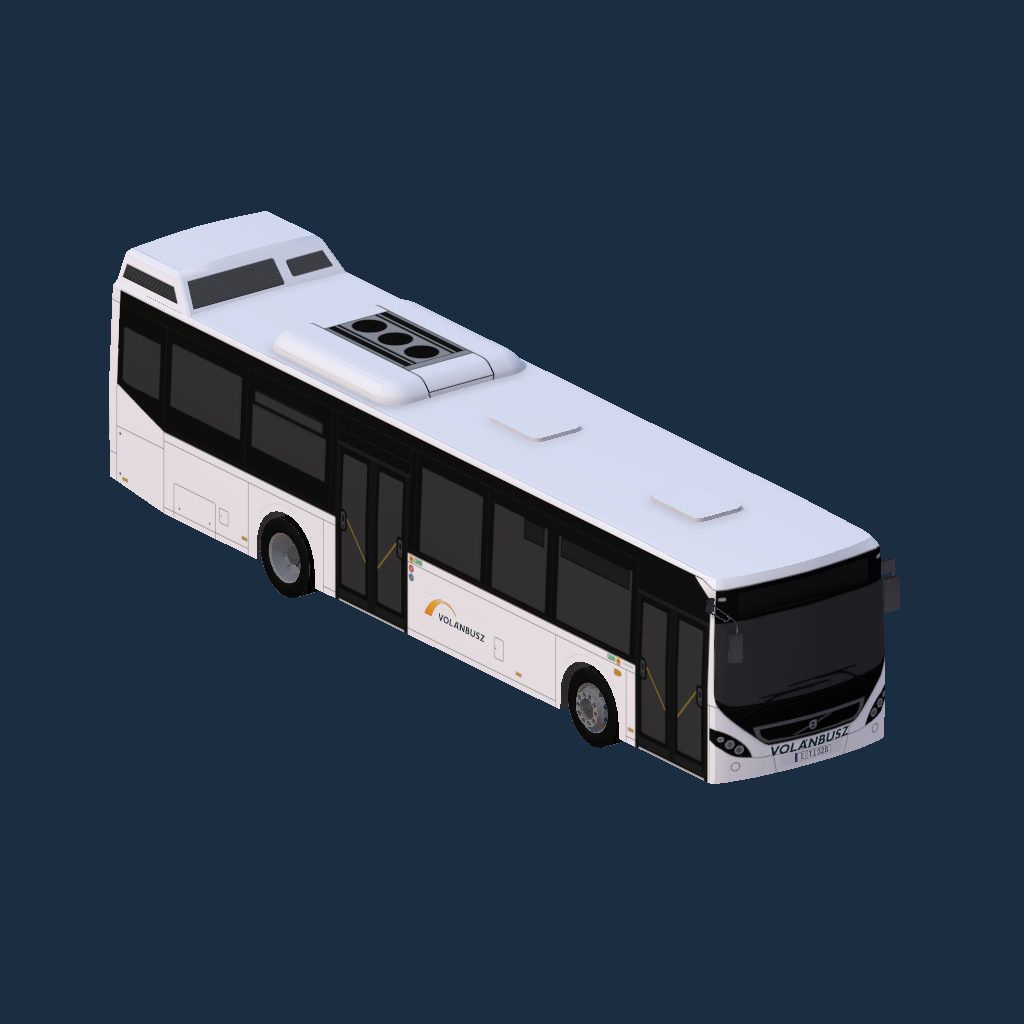 Volvo 7900 Volánbusz logó