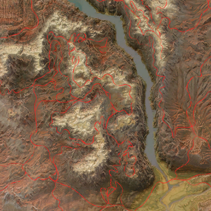 Neat Map [Borderless + Roads]