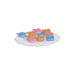 Plate of Kitty Macarons