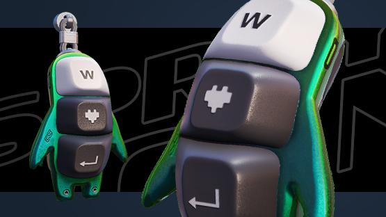 Charm | W's in the chat (Anodized Green)