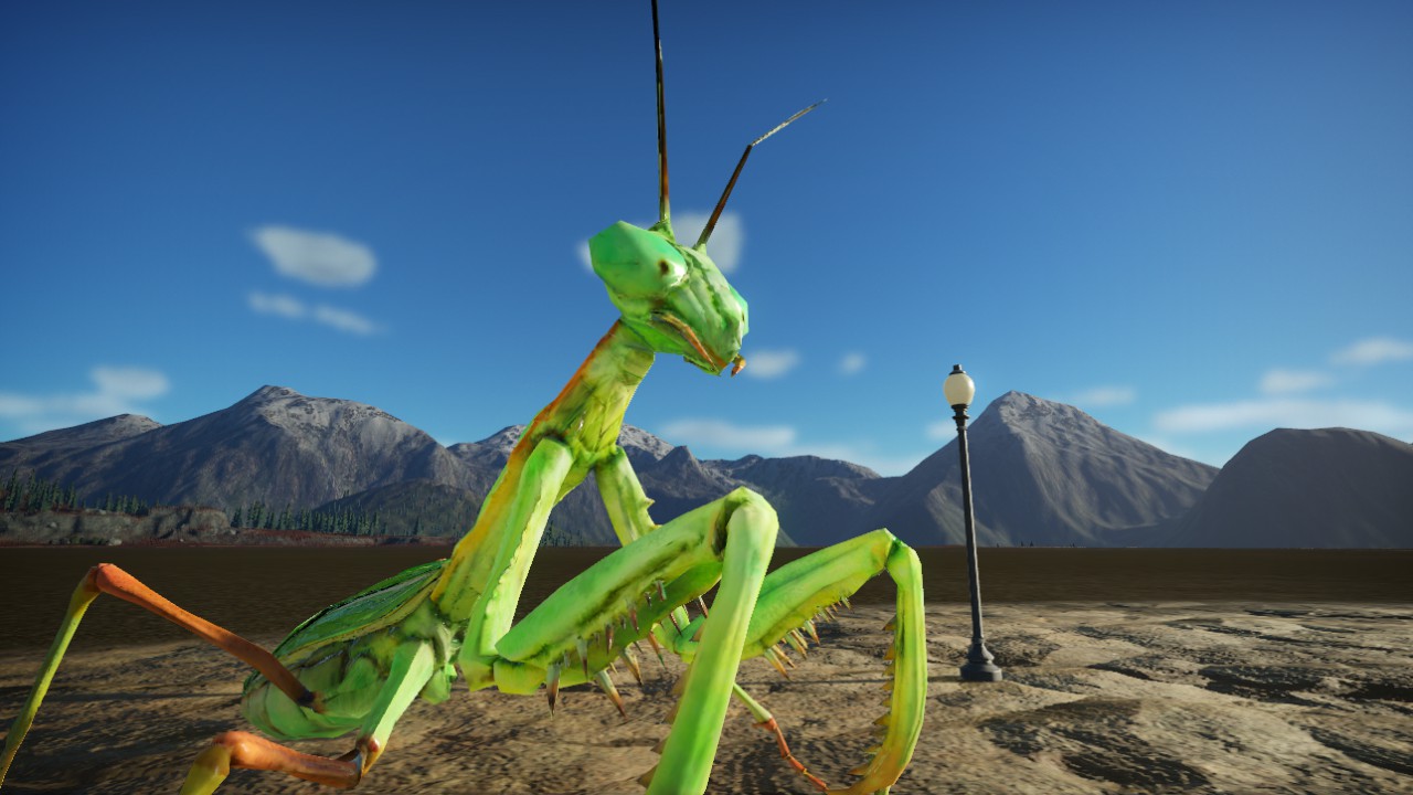 Giant Striking Mantis (Animated + SFX)