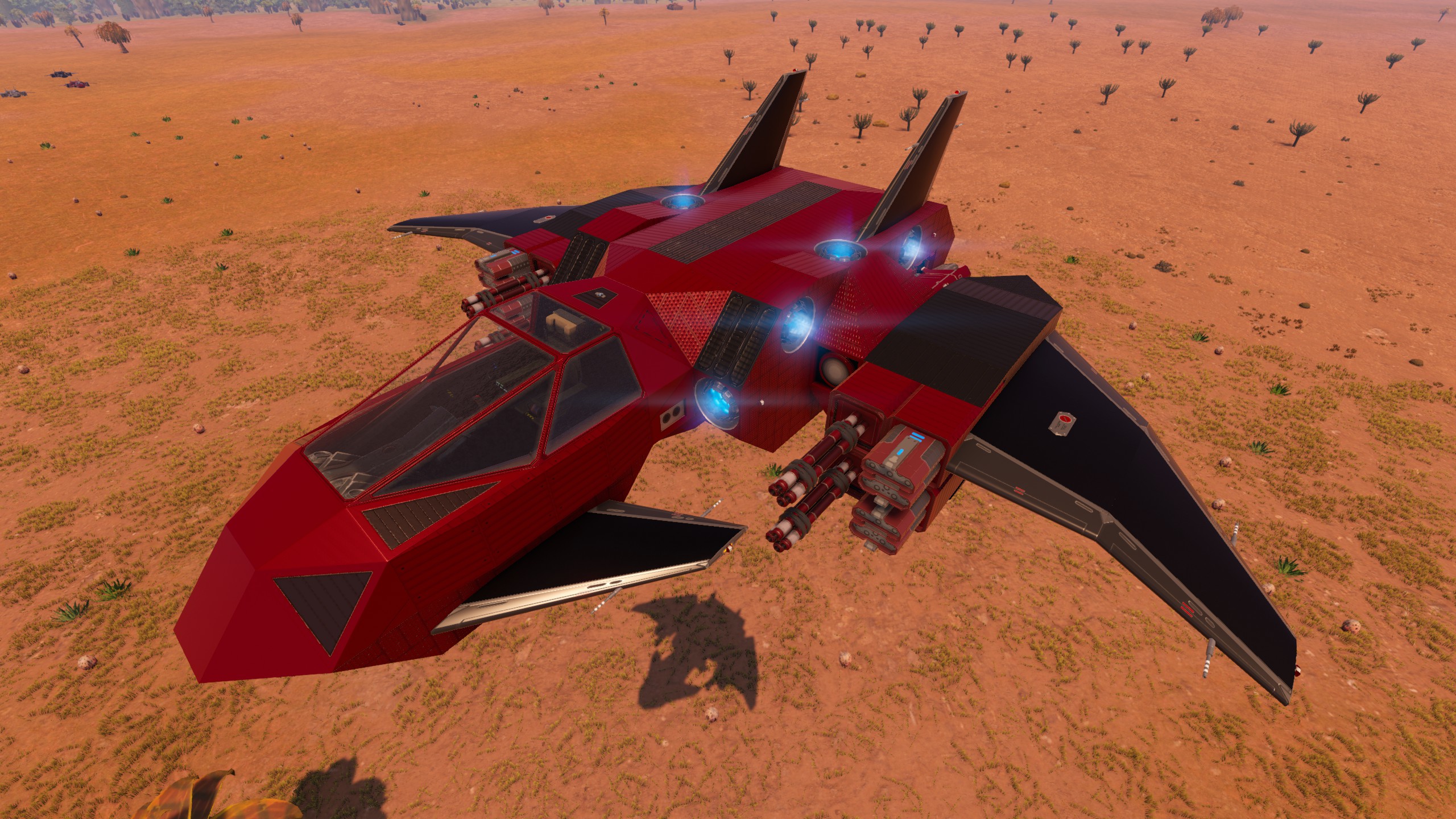Vampyr S Mk1 - Small and agile scout fighter - Red