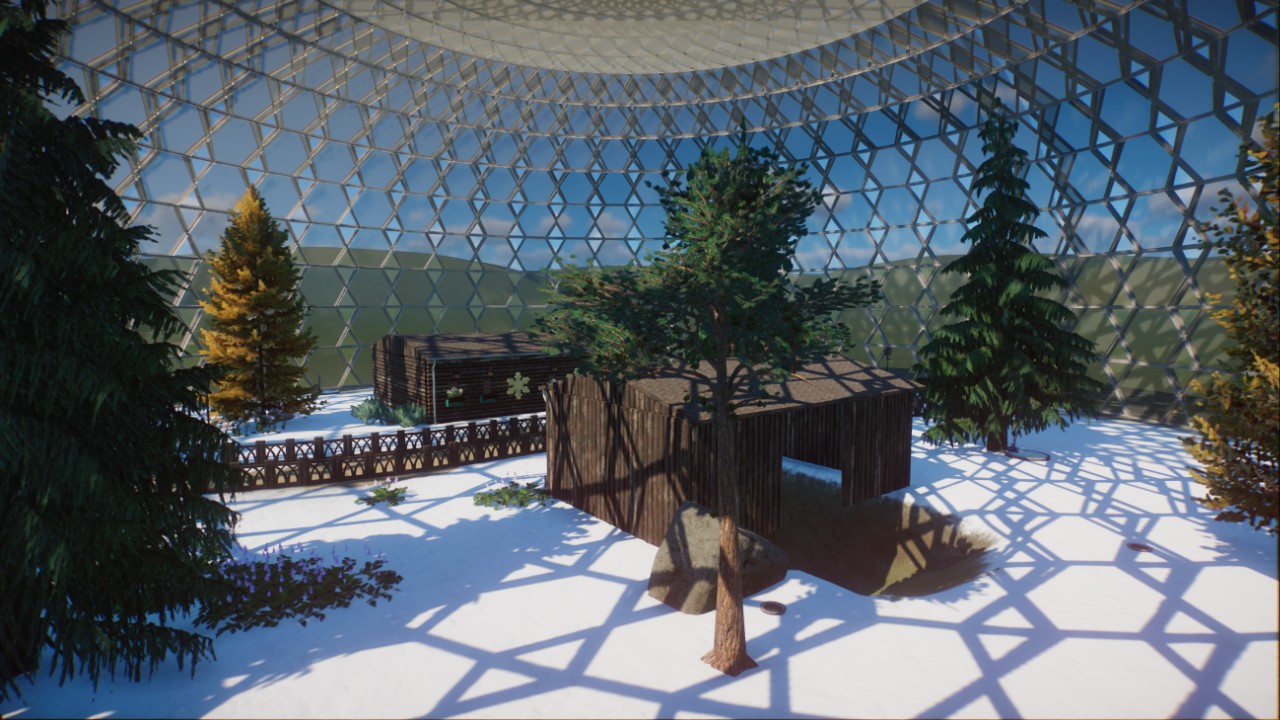 Snowglobe Reindeer Village