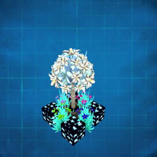 frozen flower tree