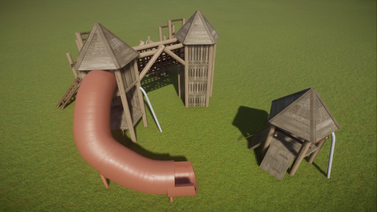 Wooden Playground Pentagonal