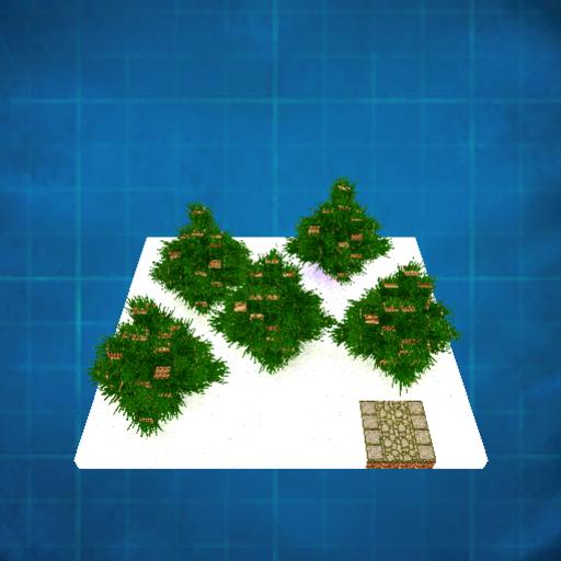 pinecone forest with a bed of snow