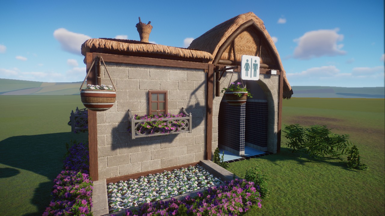 Flowerbed Toilet