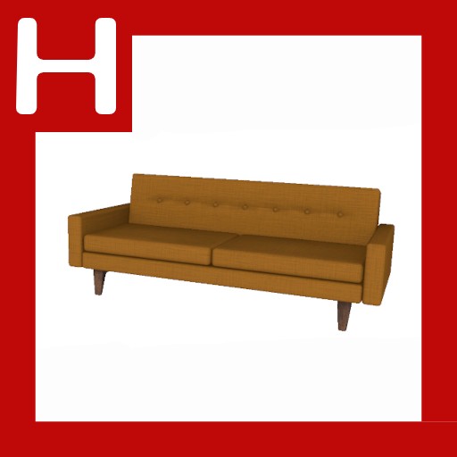 Orange Modern Couch preview