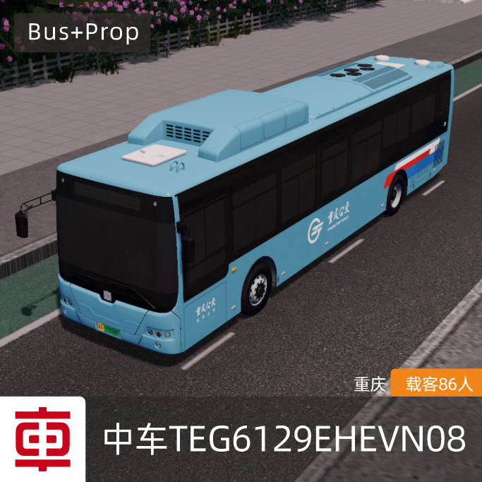 中车C12plug(TEG6129EHEVN08)重庆 CRRC Bus Chongqing China