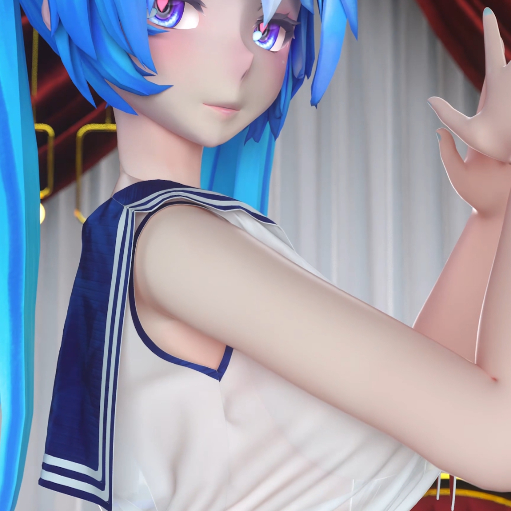 吊带白丝初音-Miku-Chocolate Cream