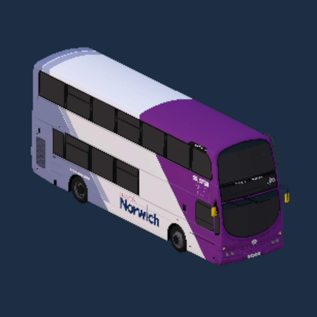 Wright Eclipse Gemini 1 B7TL First Eastern Counties Network Norwich Purple Line Branded