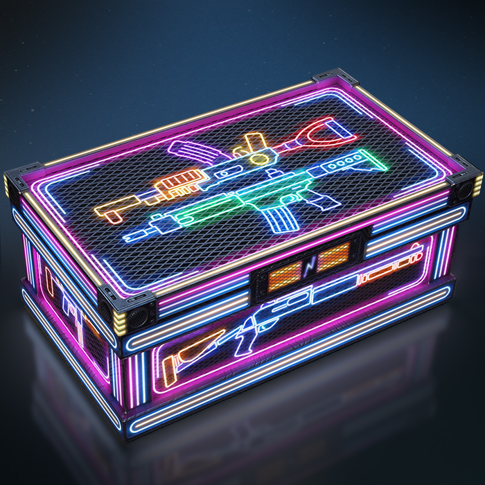 Neon vibes | Large weapon box (Glow) (Transparent) (Rework)