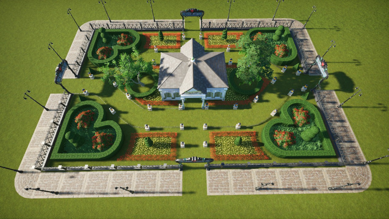 Staff lodge + garden