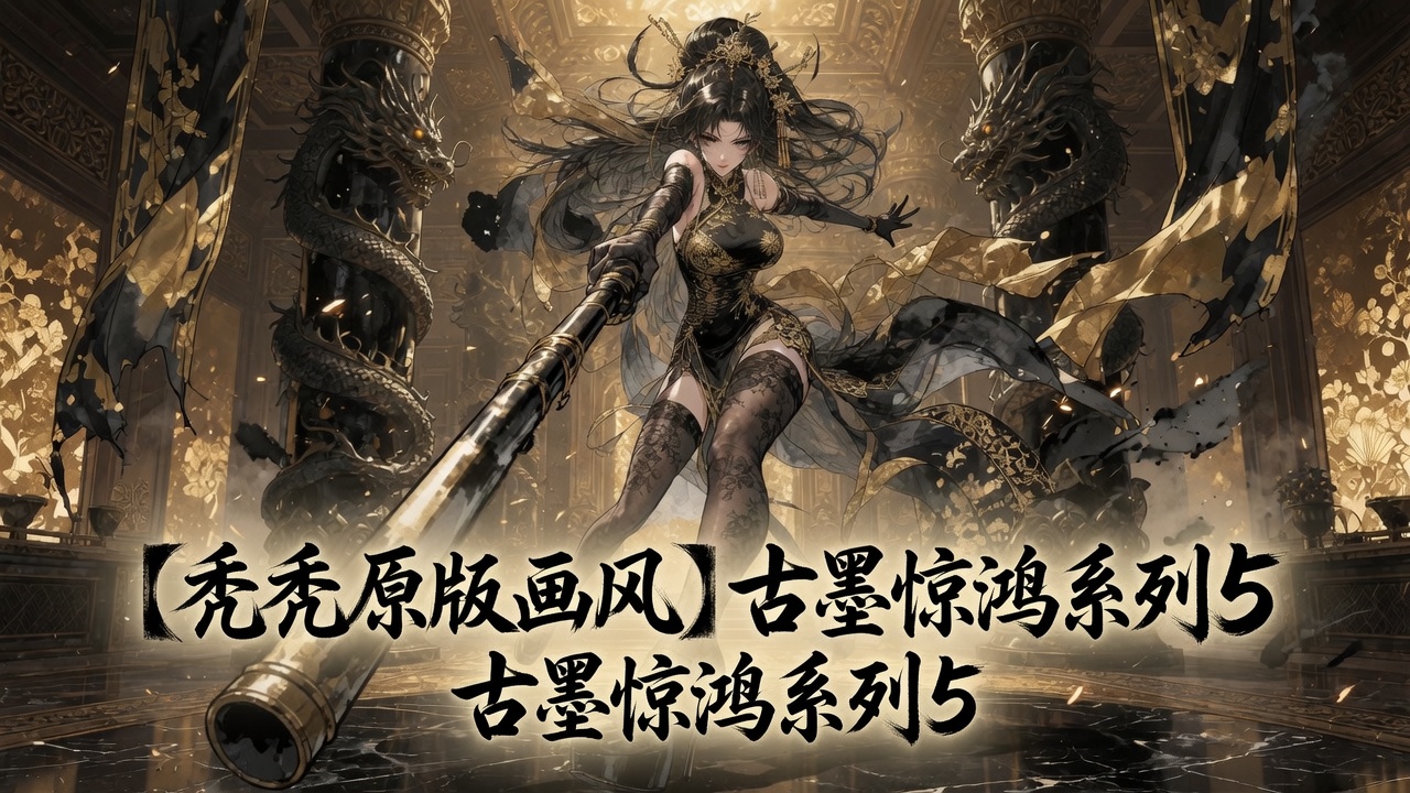 【秃秃原版画风】古墨惊鸿系列5（1*女立绘+NPC+独立战斗小人）