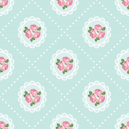 Pale Blue Cameo Floral Wallpaper Wall Slider  HW