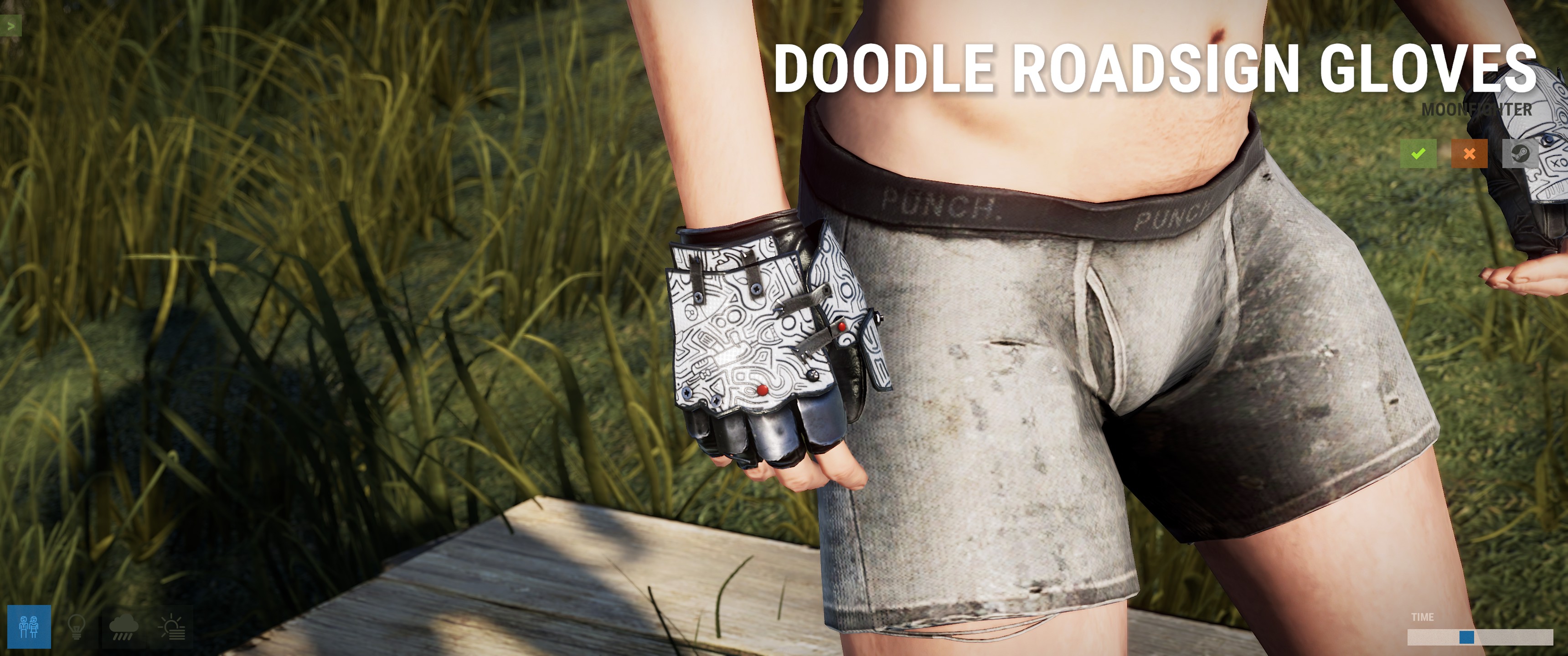 Doodle Roadsign Gloves