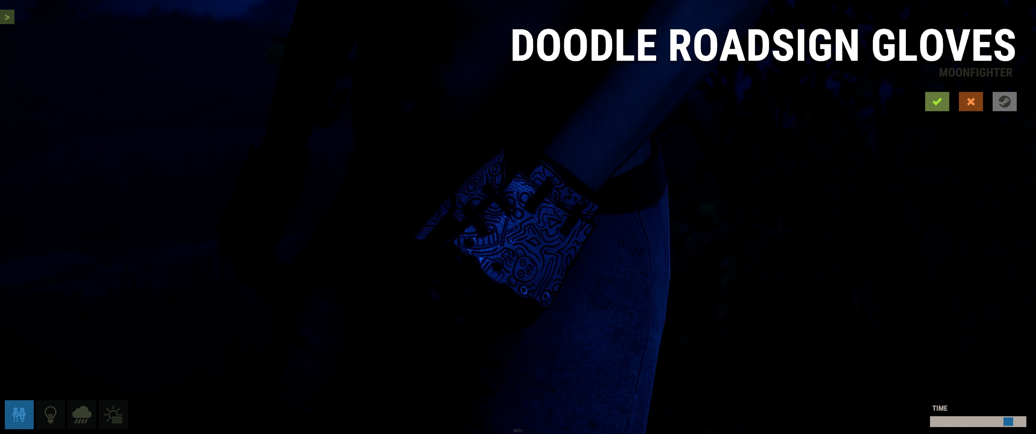 Doodle Roadsign Gloves