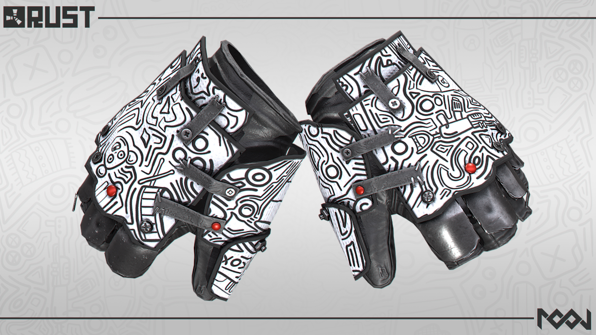 Doodle Roadsign Gloves