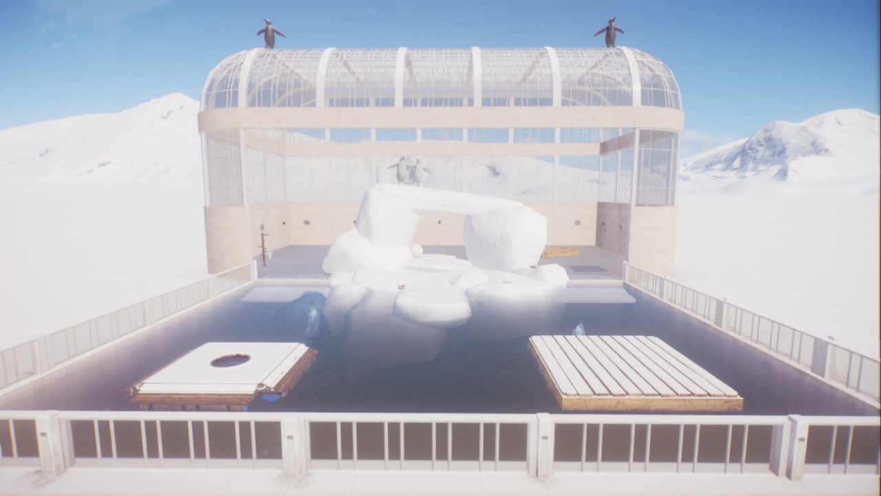Penguin House and Pool