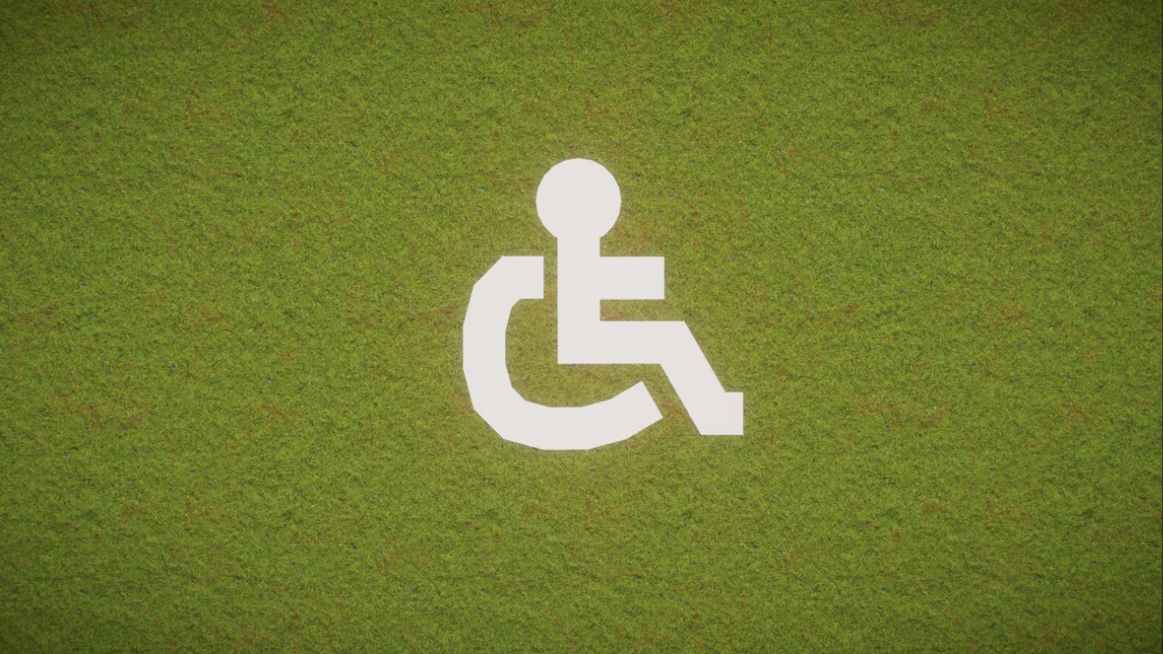 Big Disabled Parking Only Sign preview