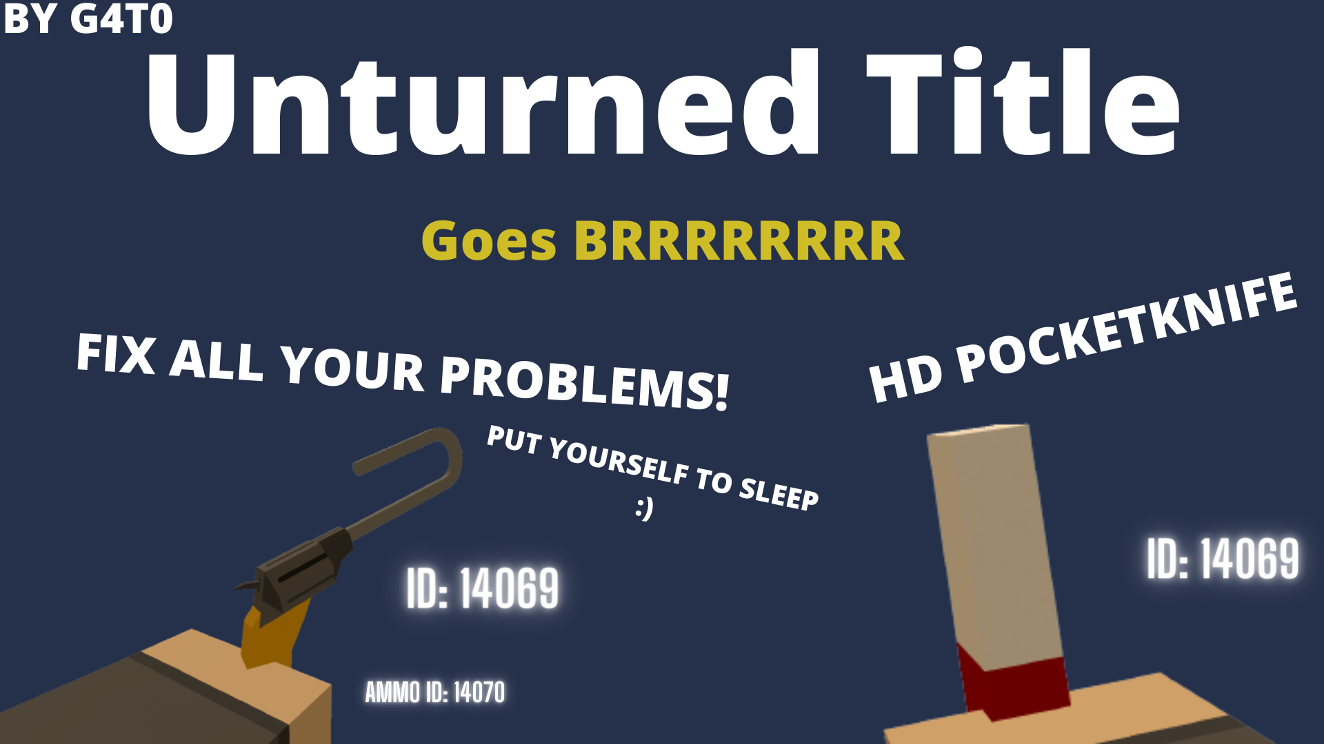 180º BARREL GUN & HD POCKETKNIFE – Unturned Mod