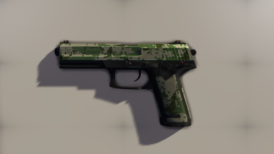 Digital Green MK23 Pistol (Free Drop)