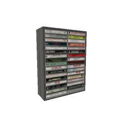 Tape Rack 80s Grey