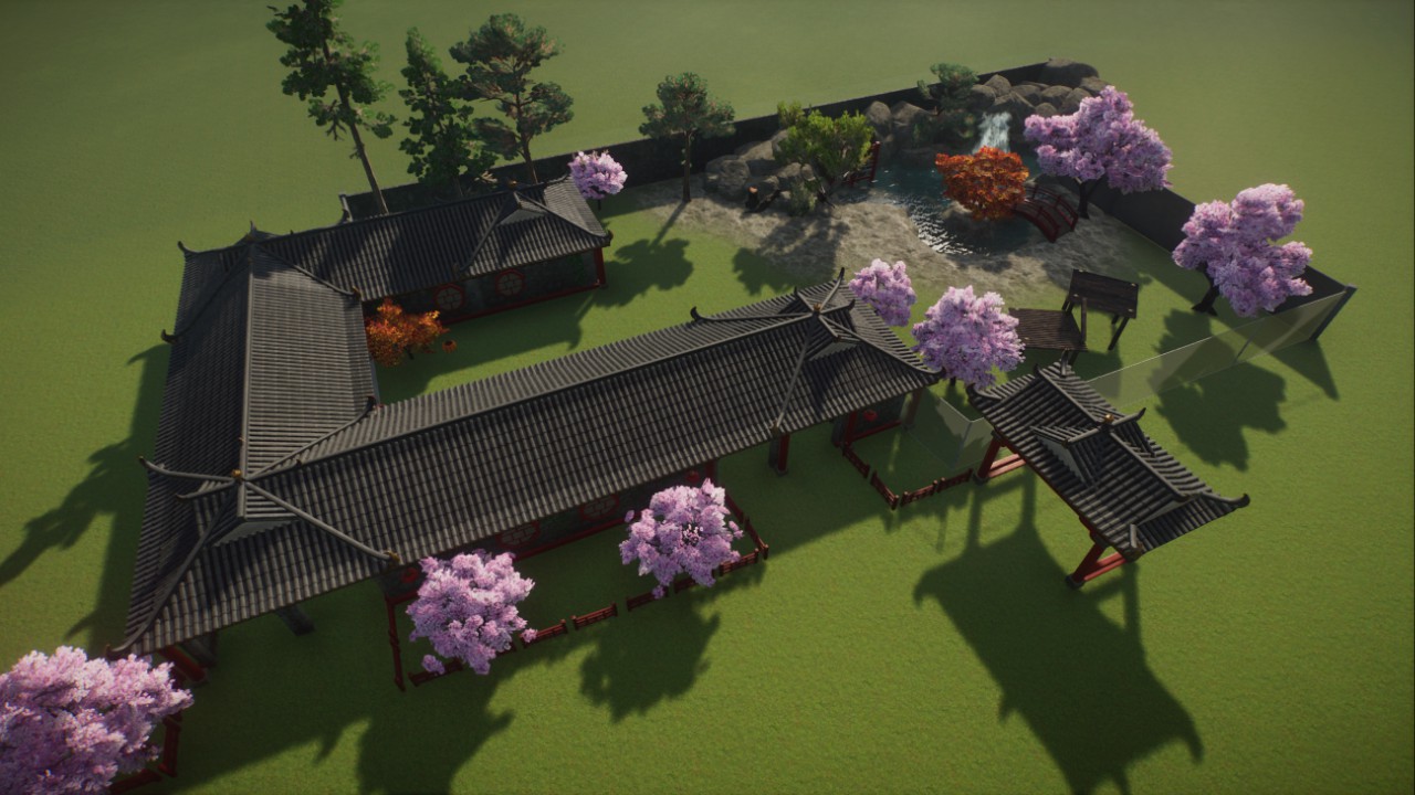 Complete siberian tiger enclosure