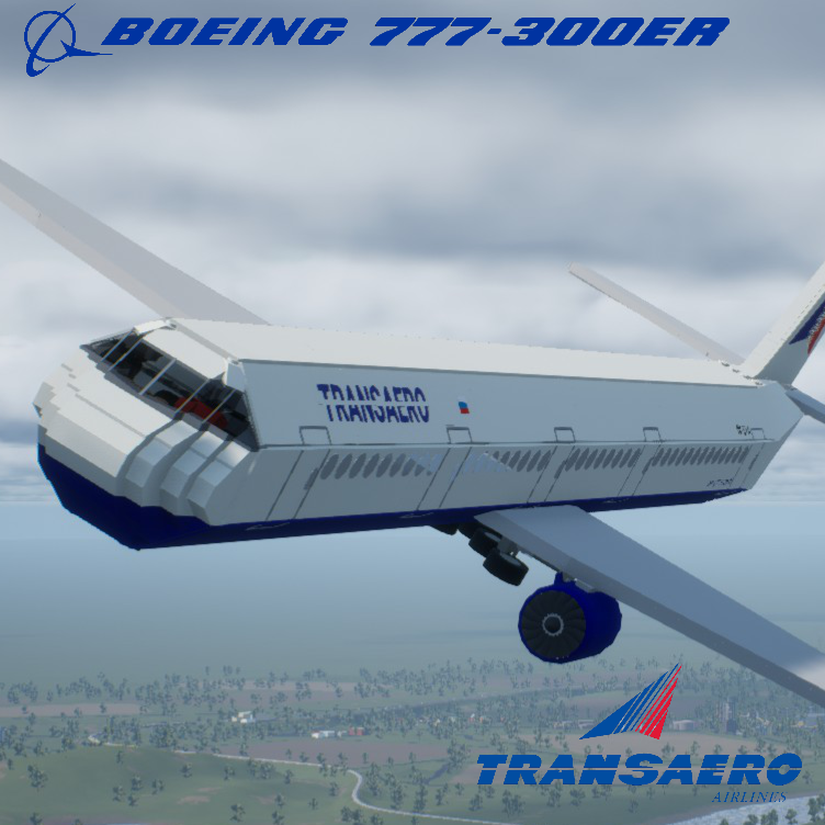 Softbody AIR LINER Boeing 777-300ER Transaero