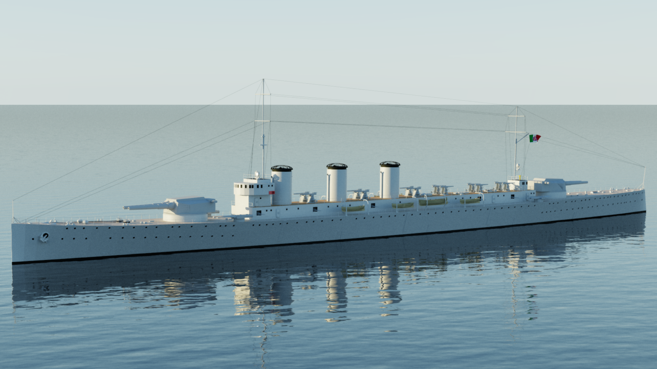 Italian Light Battlecruiser Vespucci (1922)