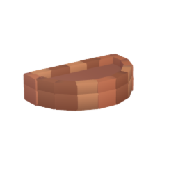 Half-moon pot.ver.brick
