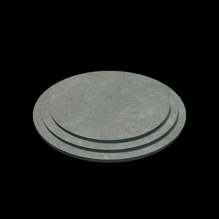 Round platform 3 steps
