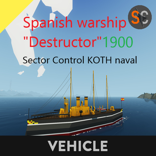 Spanish warship "Destructor" 1900   Sector Control Naval