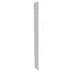Tall Brick Wall - White