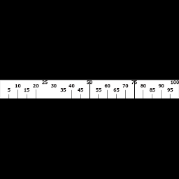 Measuring Ruler Horizontal  End Measure