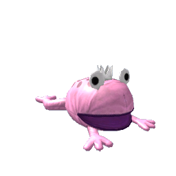 Stuffed Frog- Purple