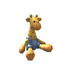 Stuffed Giraffe- Blue