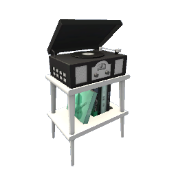 Vinyl Stereo- Black and White