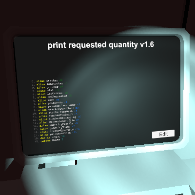 print requested quantity v1.6