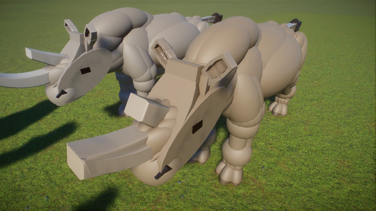 Posable: Southern White Rhinoceros
