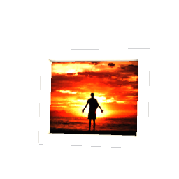 Standing Photo - Man at Sunset