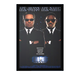 Men In Black Framed Movie Poster