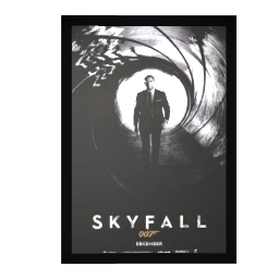 James Bond Skyfall Framed Movie Poster