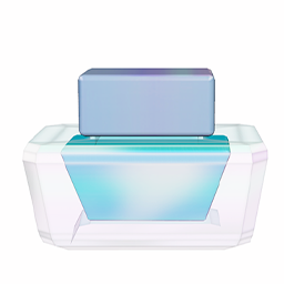 Beauty Clutter Perfume Bottle Blue