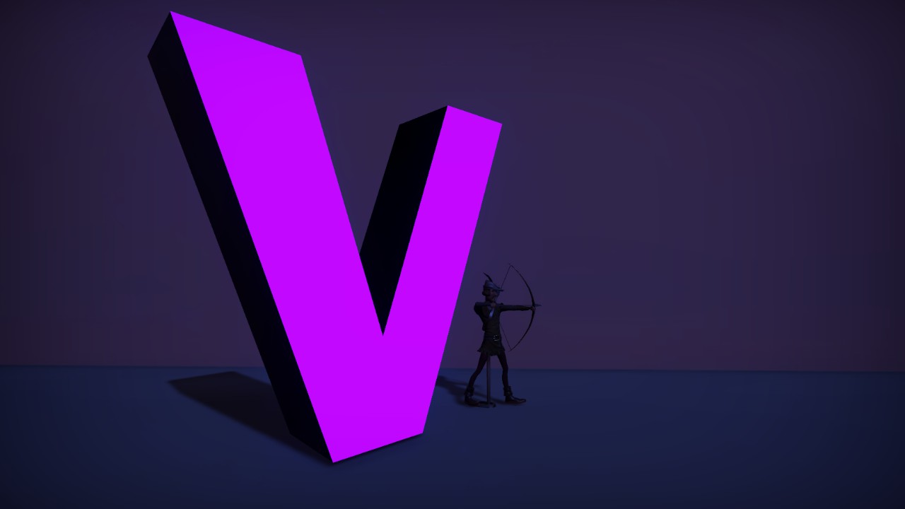 -V- Simple-Font GLOW FLEXICOLOR 4M - TRIGGERABLE