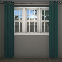 Curtains Wide Long (Emerald Green)