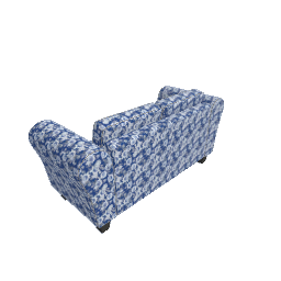 Blue and White  Floral  Sofa
