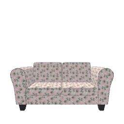 Pink with Leaves Garden Room  Sofa