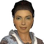 Alyx Vance (Half Life 2) InfectionHUD Portrait - Zoey